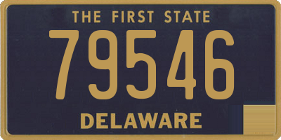 DE license plate 79546