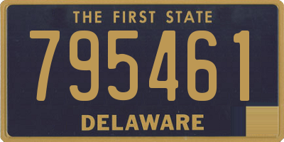DE license plate 795461