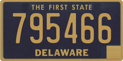 DE license plate 795466