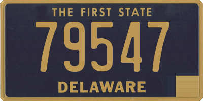 DE license plate 79547