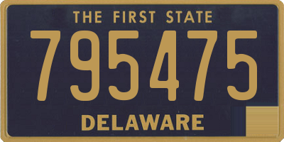 DE license plate 795475