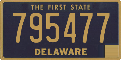 DE license plate 795477