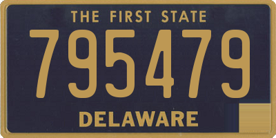 DE license plate 795479