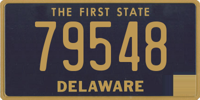 DE license plate 79548