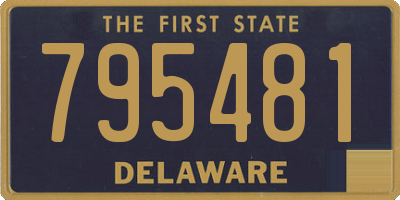 DE license plate 795481