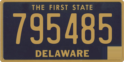 DE license plate 795485