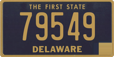DE license plate 79549
