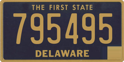 DE license plate 795495