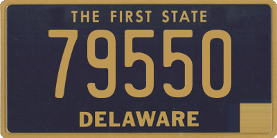 DE license plate 79550