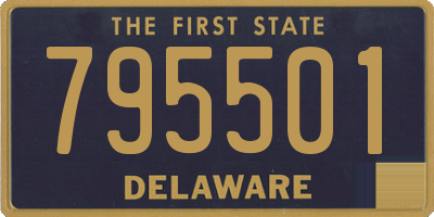 DE license plate 795501