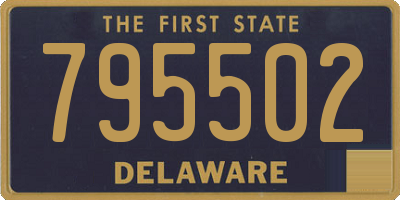 DE license plate 795502