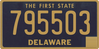 DE license plate 795503