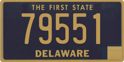 DE license plate 79551