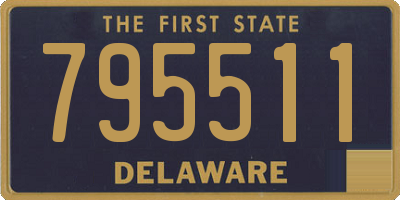 DE license plate 795511