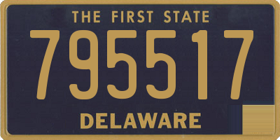 DE license plate 795517