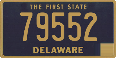 DE license plate 79552