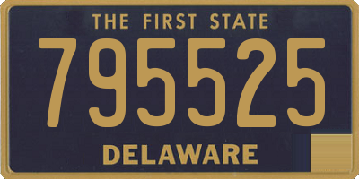 DE license plate 795525