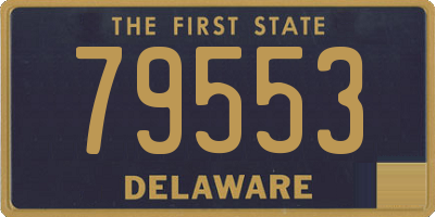 DE license plate 79553