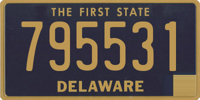 DE license plate 795531
