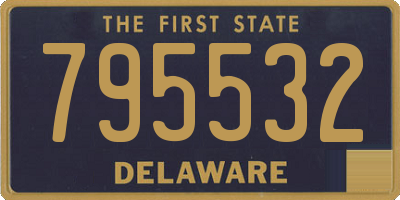 DE license plate 795532