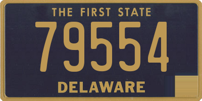 DE license plate 79554