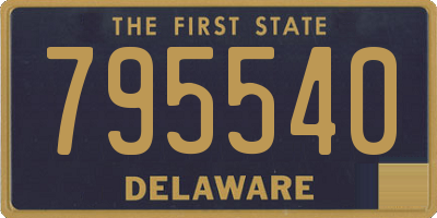 DE license plate 795540