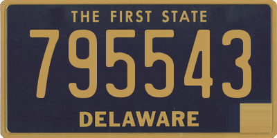 DE license plate 795543
