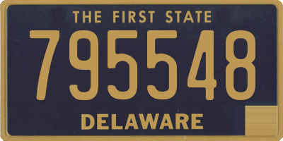 DE license plate 795548