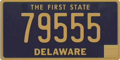 DE license plate 79555