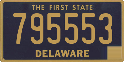 DE license plate 795553