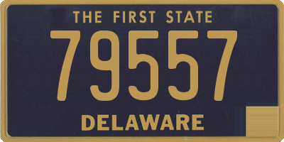 DE license plate 79557