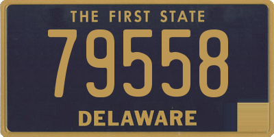 DE license plate 79558