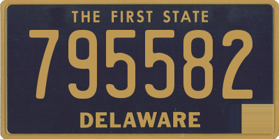 DE license plate 795582