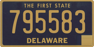 DE license plate 795583