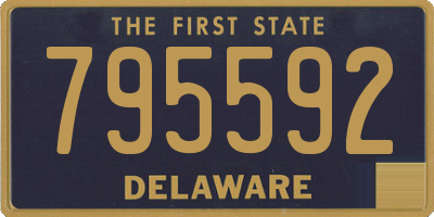 DE license plate 795592