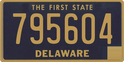 DE license plate 795604
