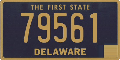 DE license plate 79561
