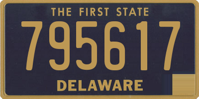 DE license plate 795617