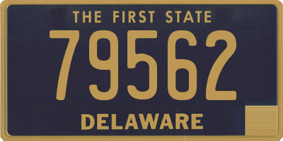 DE license plate 79562