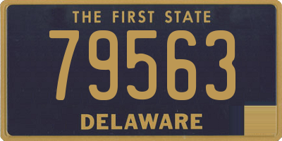 DE license plate 79563