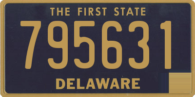 DE license plate 795631