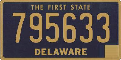 DE license plate 795633