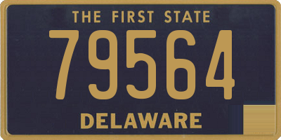 DE license plate 79564