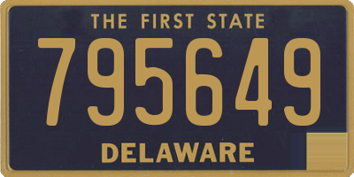 DE license plate 795649