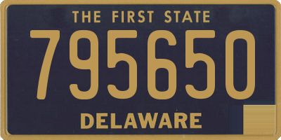 DE license plate 795650