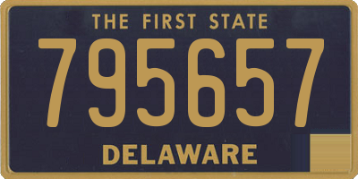 DE license plate 795657