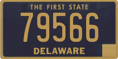 DE license plate 79566