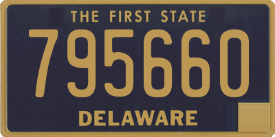 DE license plate 795660