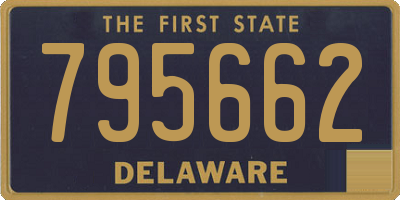 DE license plate 795662