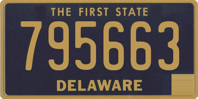 DE license plate 795663
